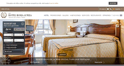 Desktop Screenshot of hotelromaaurea.com