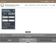 Tablet Screenshot of hotelromaaurea.com